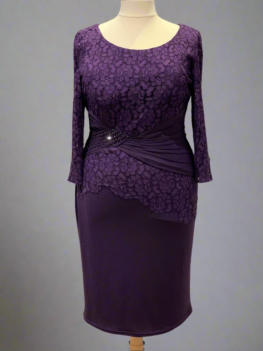 Mascara 188036 Purple Mother of the Bride/Groom Dress