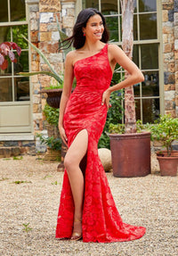 Front view of 47012 Prom Dress Red